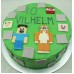 Minecraft Cake 2 Characters (D,V)